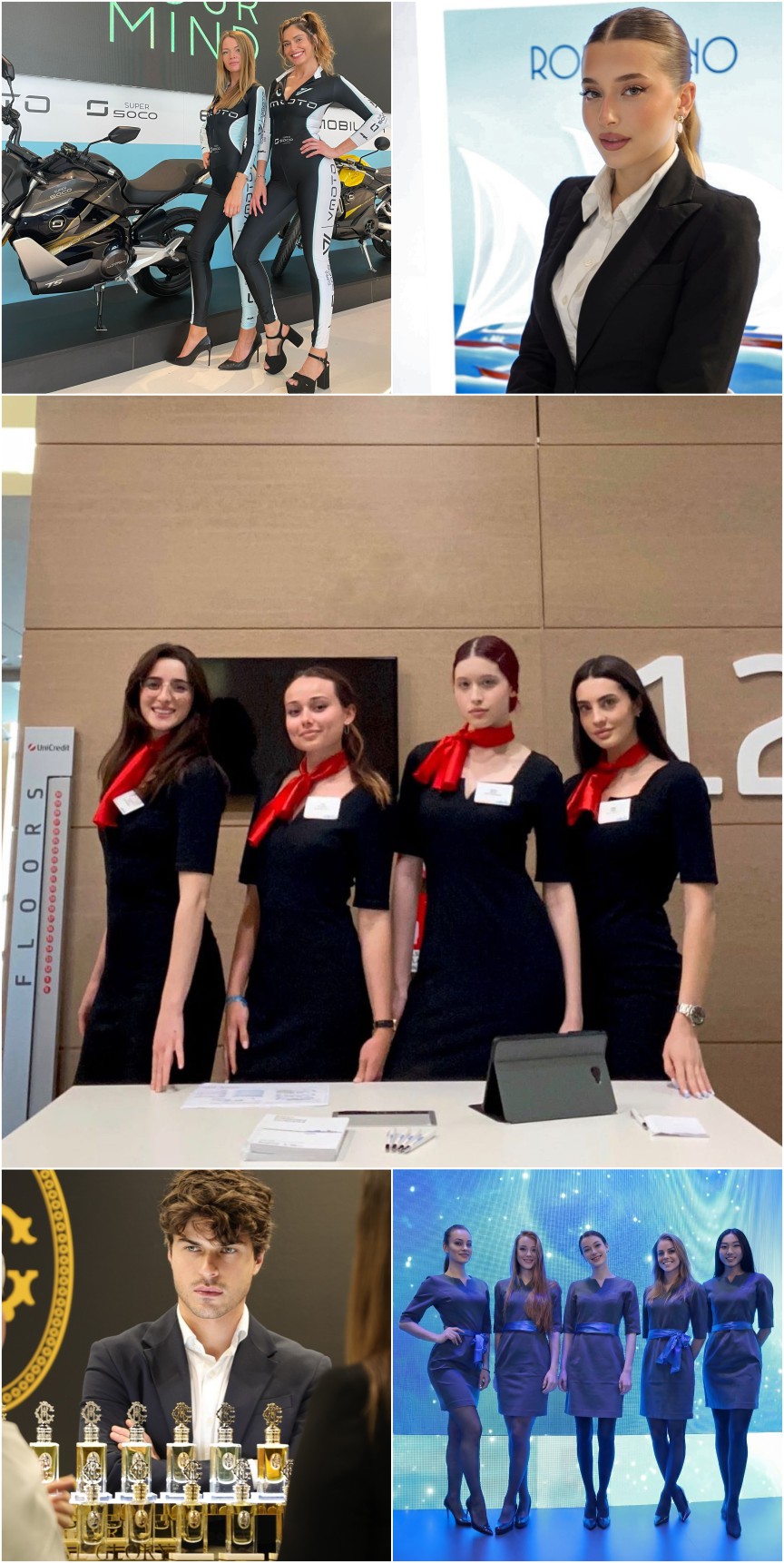 Hostess e steward all’accoglienza e all’hospitality degli ospiti durante un evento a Milano