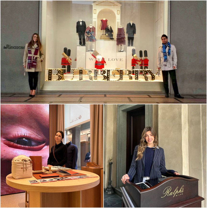 Addetti vendita e staff di supporto retail in un temporary store a Milano