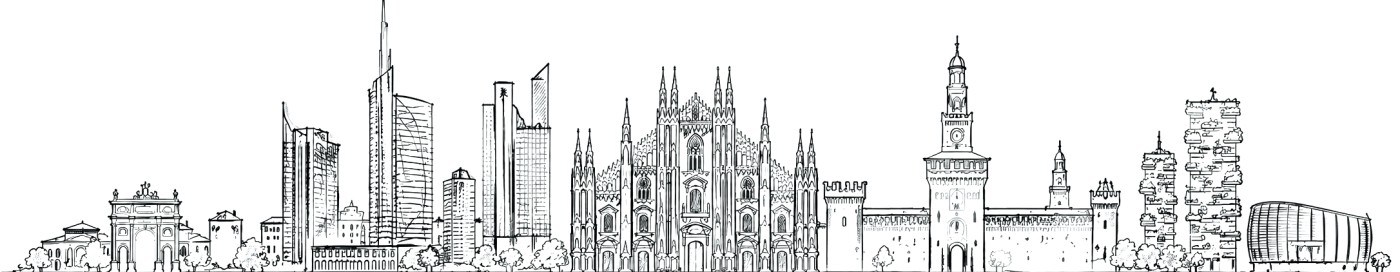 Skyline di Milano, città in cui operano le hostess e gli steward di Hostess World Milano